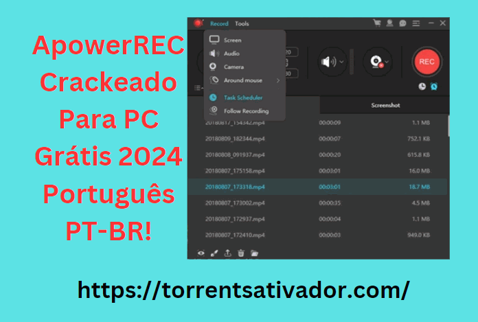 ApowerREC Crackeado Para PC Grátis 2024