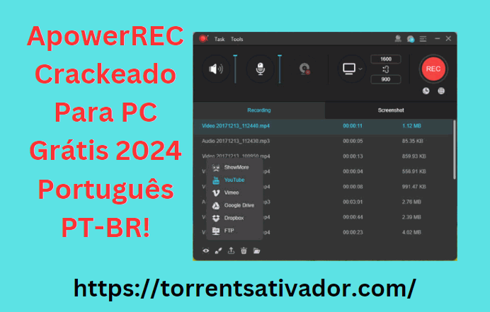 ApowerREC Crackeado Para PC Grátis